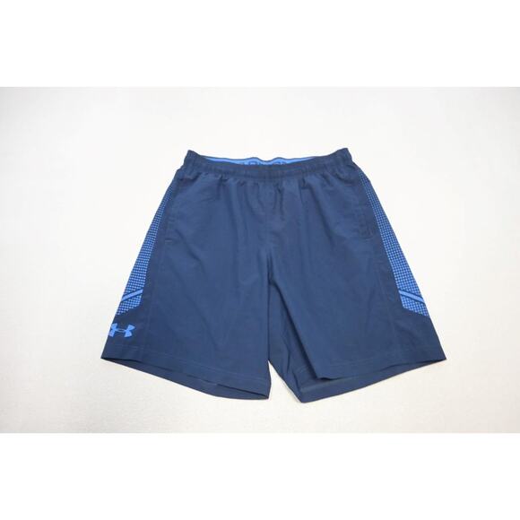 Under Armour Gym Shorts HeatGear Loose Performance W/Pockets 8" INS Mens Large - Picture 1 of 5